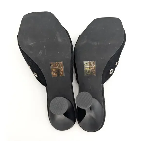 Jeffrey Campbell Odom Studded Slide Sandal Women's Black Size US5.5 EU36